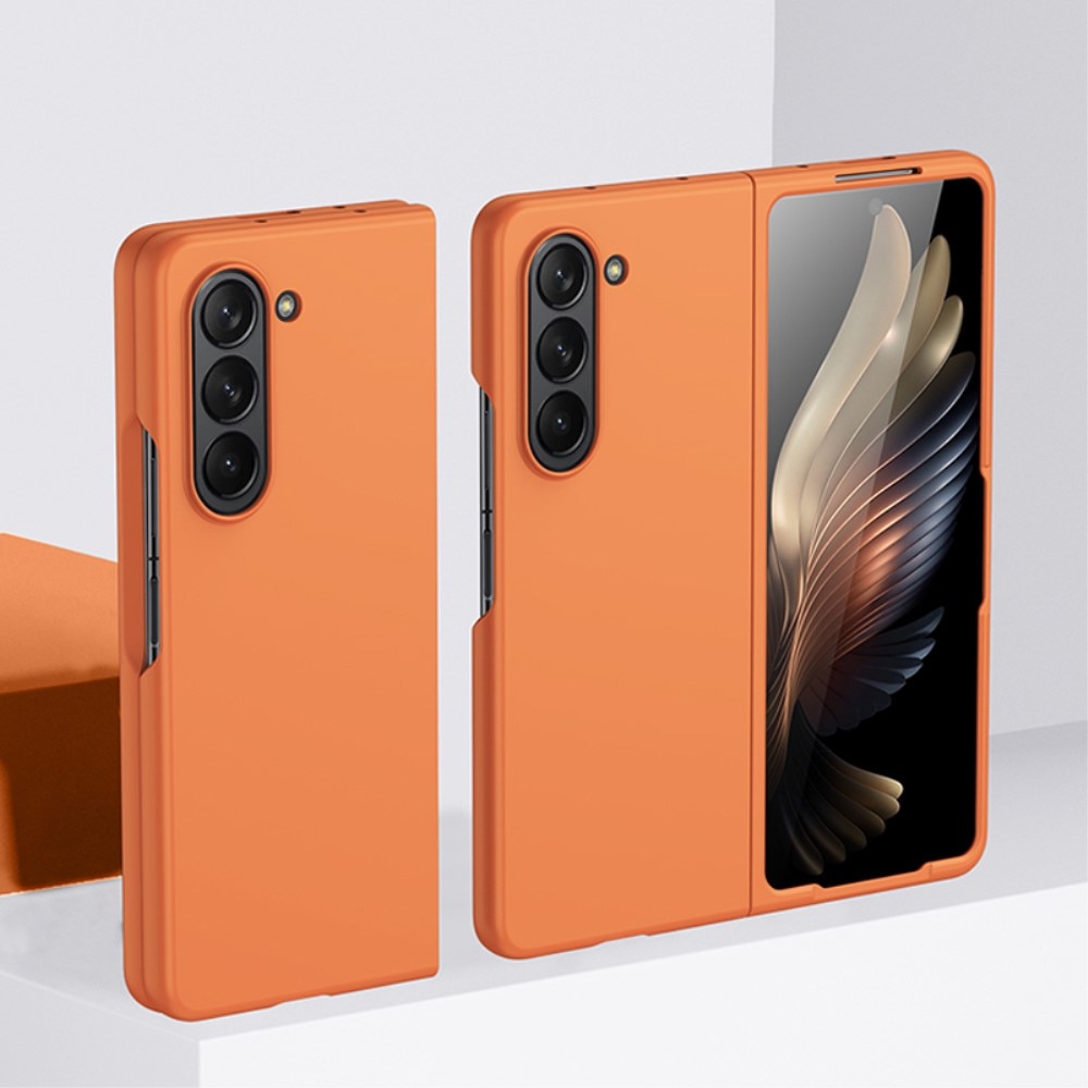 Coque dures caoutchoutées Samsung Galaxy Z Fold 5, orange