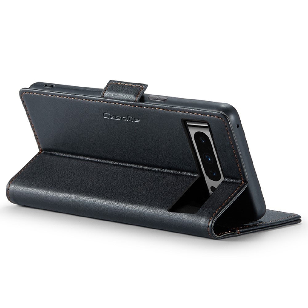 Étui portefeuille mince anti-RFID Google Pixel 8 Pro, Noir