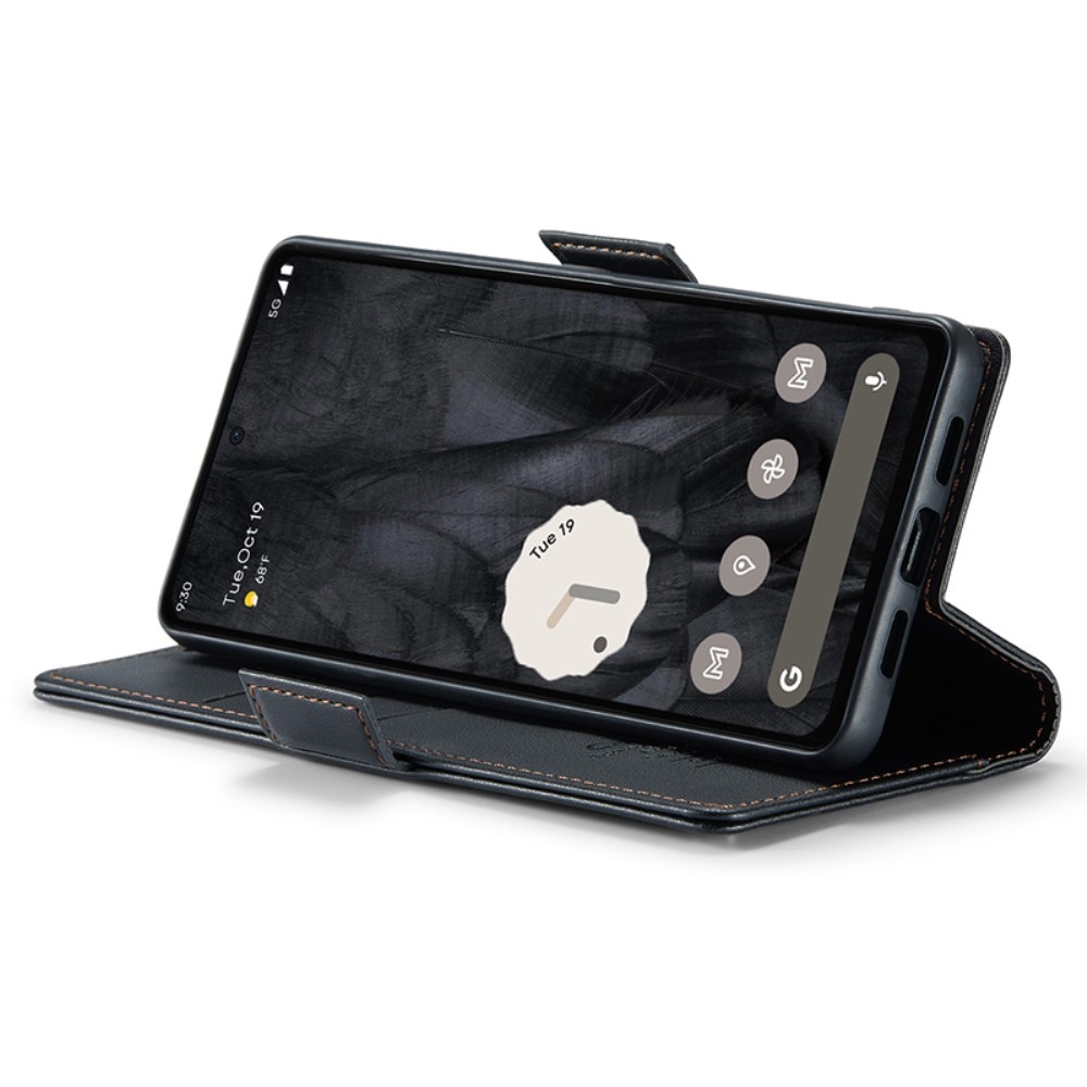 Étui portefeuille mince anti-RFID Google Pixel 8 Pro, Noir
