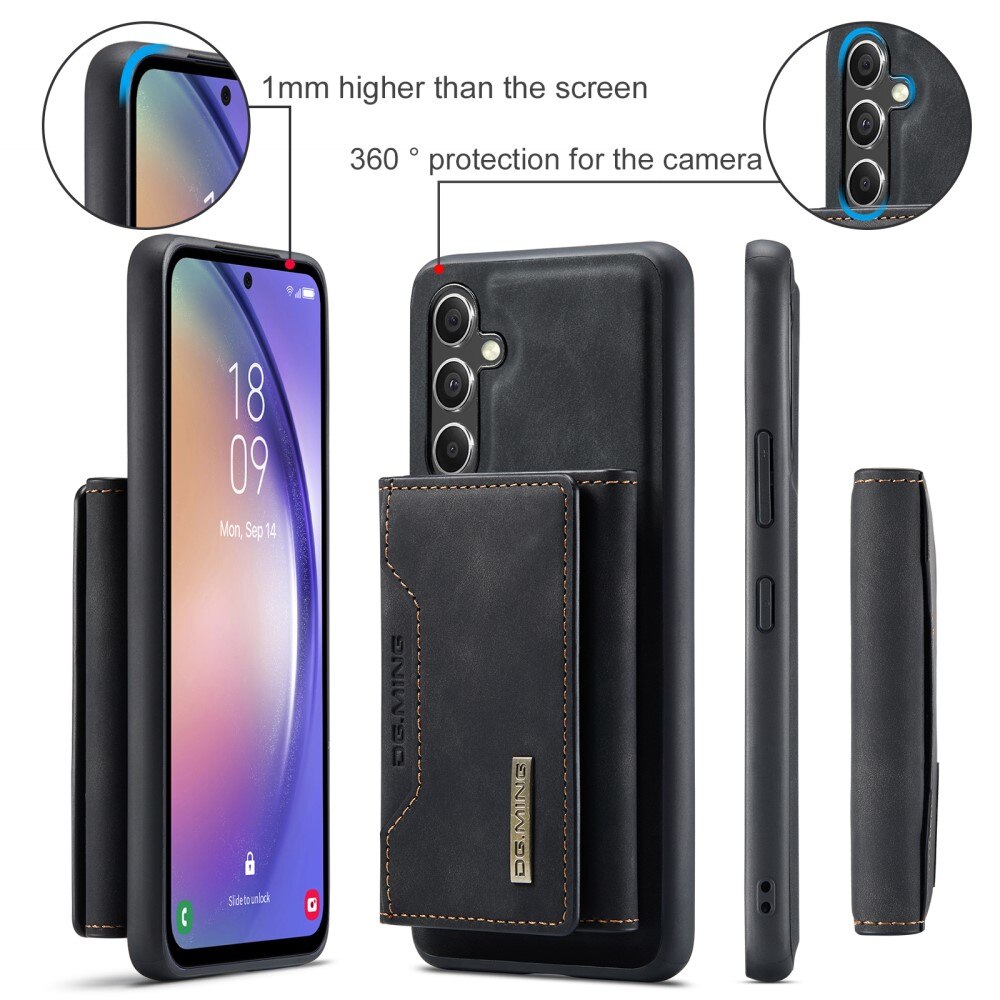 Coque Magnetic Card Slot Samsung Galaxy A54, Noir