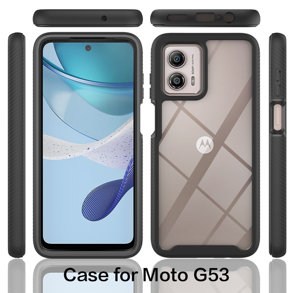 Coque Full Protection Motorola Moto G53, noir