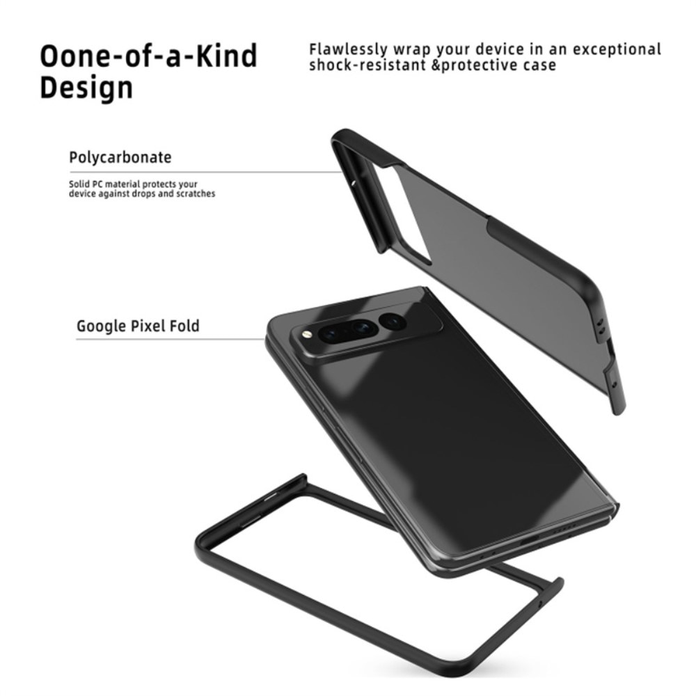 Coque dures caoutchoutées Google Pixel Fold, noir