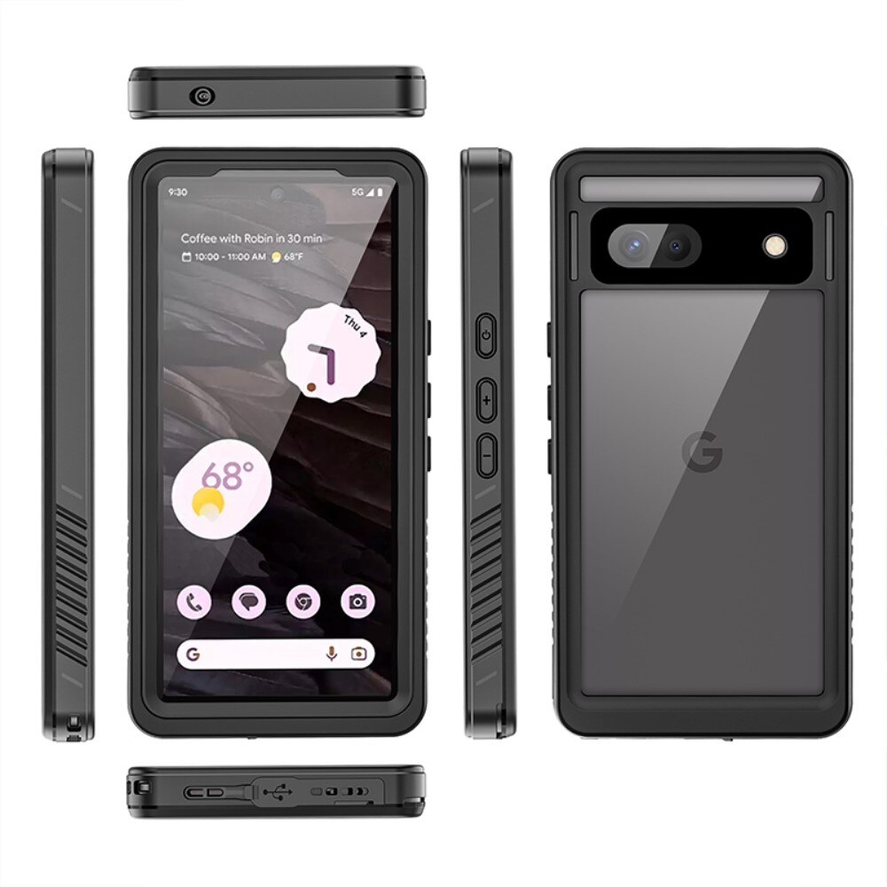 Coque étanche Google Pixel 7a, transparent