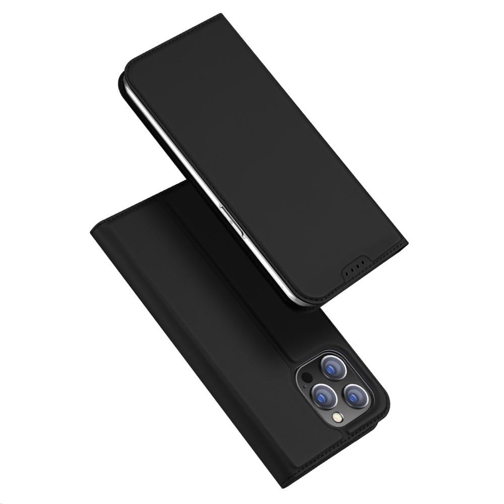 Étui portefeuille Skin Pro Series iPhone 15 Pro Max, Noir