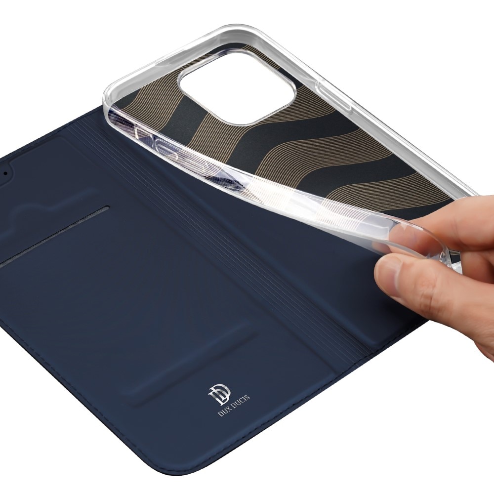 Étui portefeuille Skin Pro Series iPhone 15 Pro Max, Navy