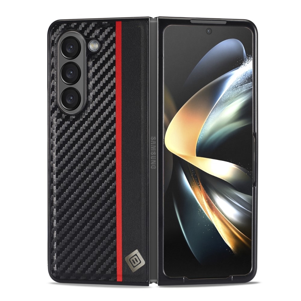 Coque Samsung Galaxy Z Fold 5, fibre de carbone