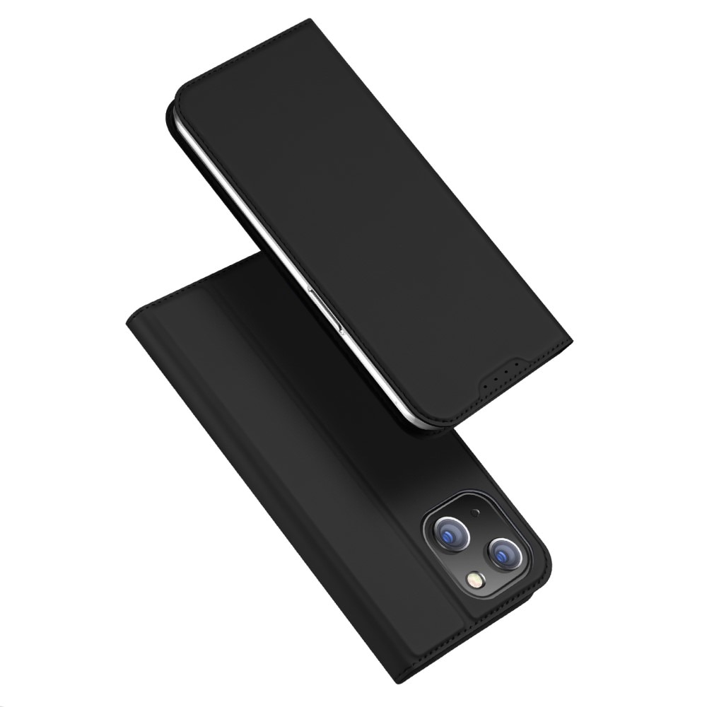 Étui portefeuille Skin Pro Series iPhone 15, Noir