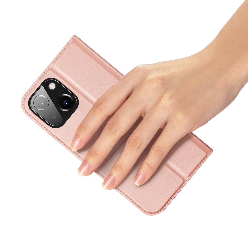Étui portefeuille Skin Pro Series iPhone 15, Or rose