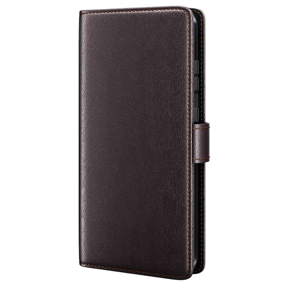 Étui en cuir veritable iPhone 15 Pro Max, Marron