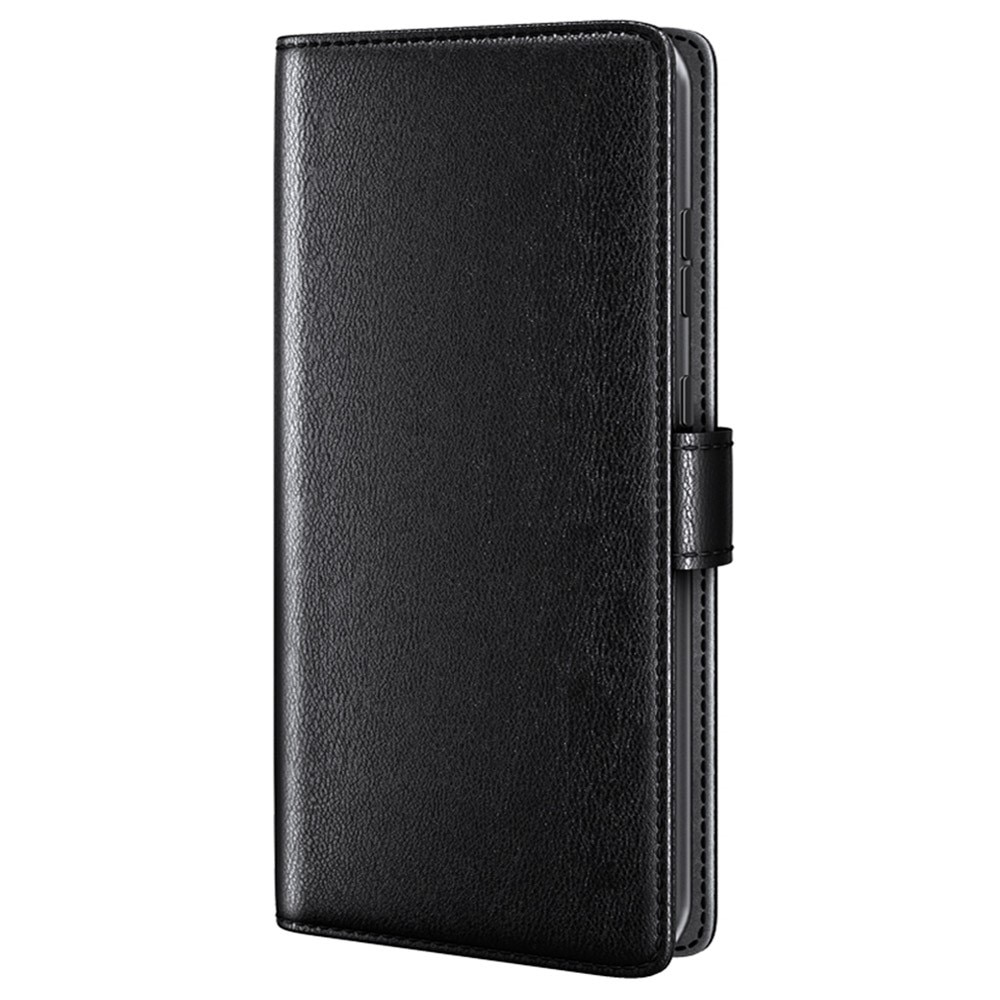 Étui en cuir veritable iPhone 15 Pro Max, Noir