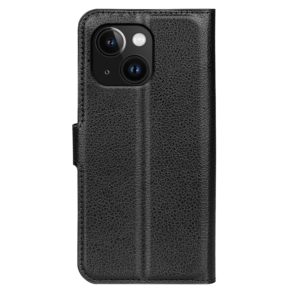 Coque portefeuille iPhone 15, noir