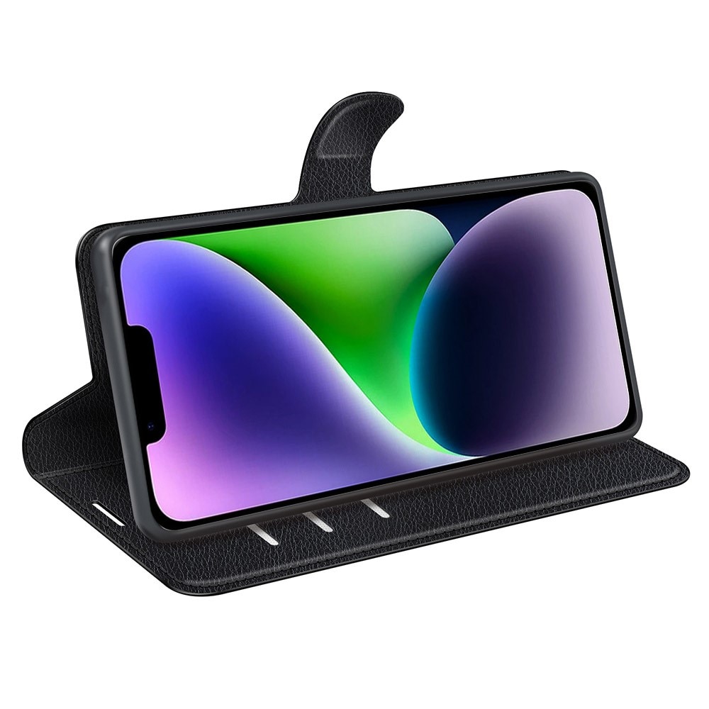 Coque portefeuille iPhone 15, Noir