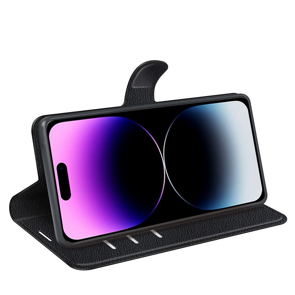 Coque portefeuille iPhone 15 Pro Max, Noir