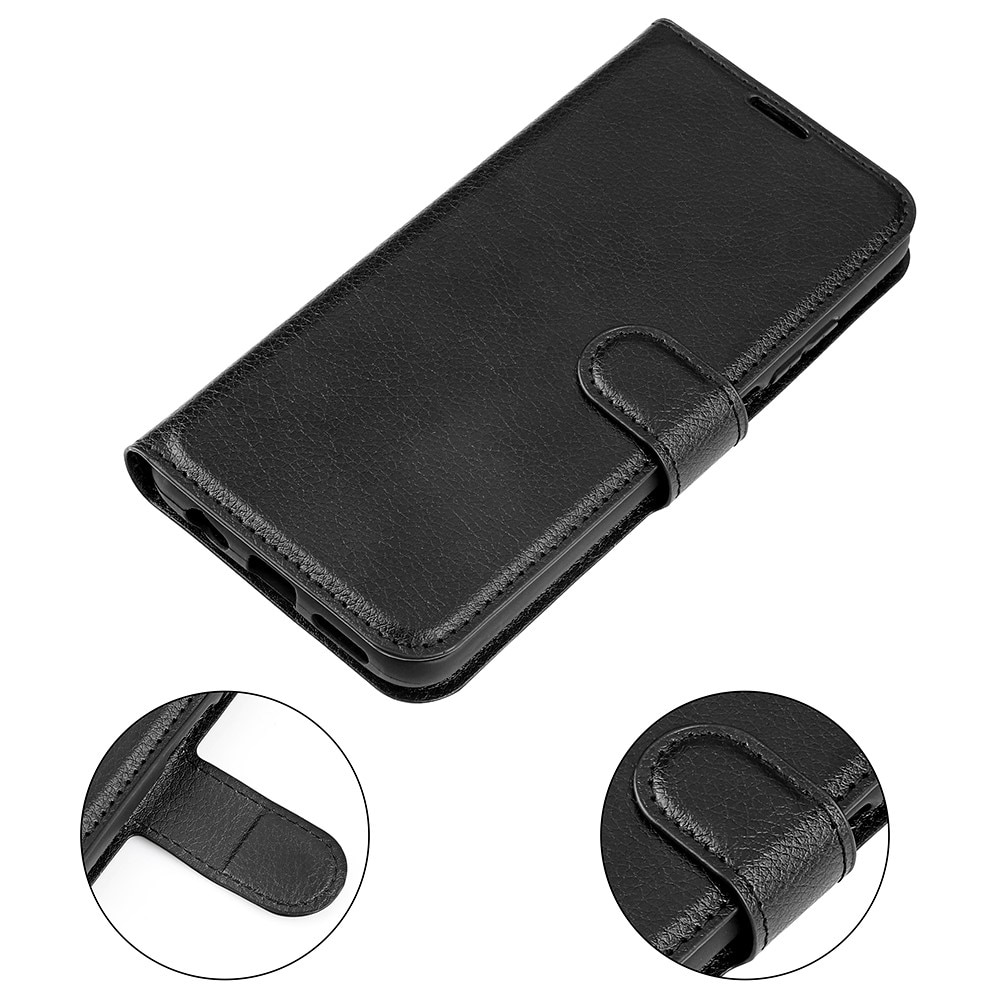 Coque portefeuille iPhone 15 Pro Max, Noir