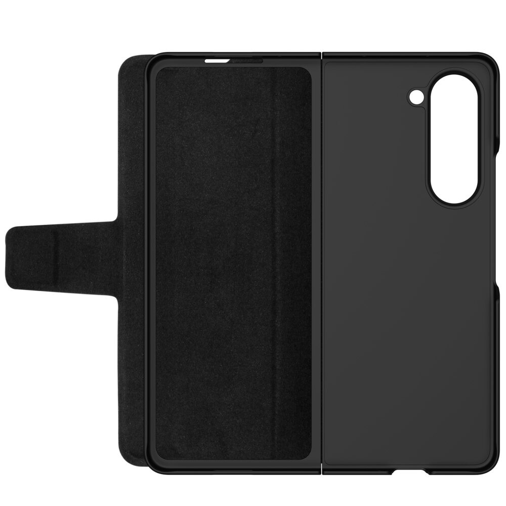 Coque Leather Case with Pen Slot Samsung Galaxy Z Fold 5, noir