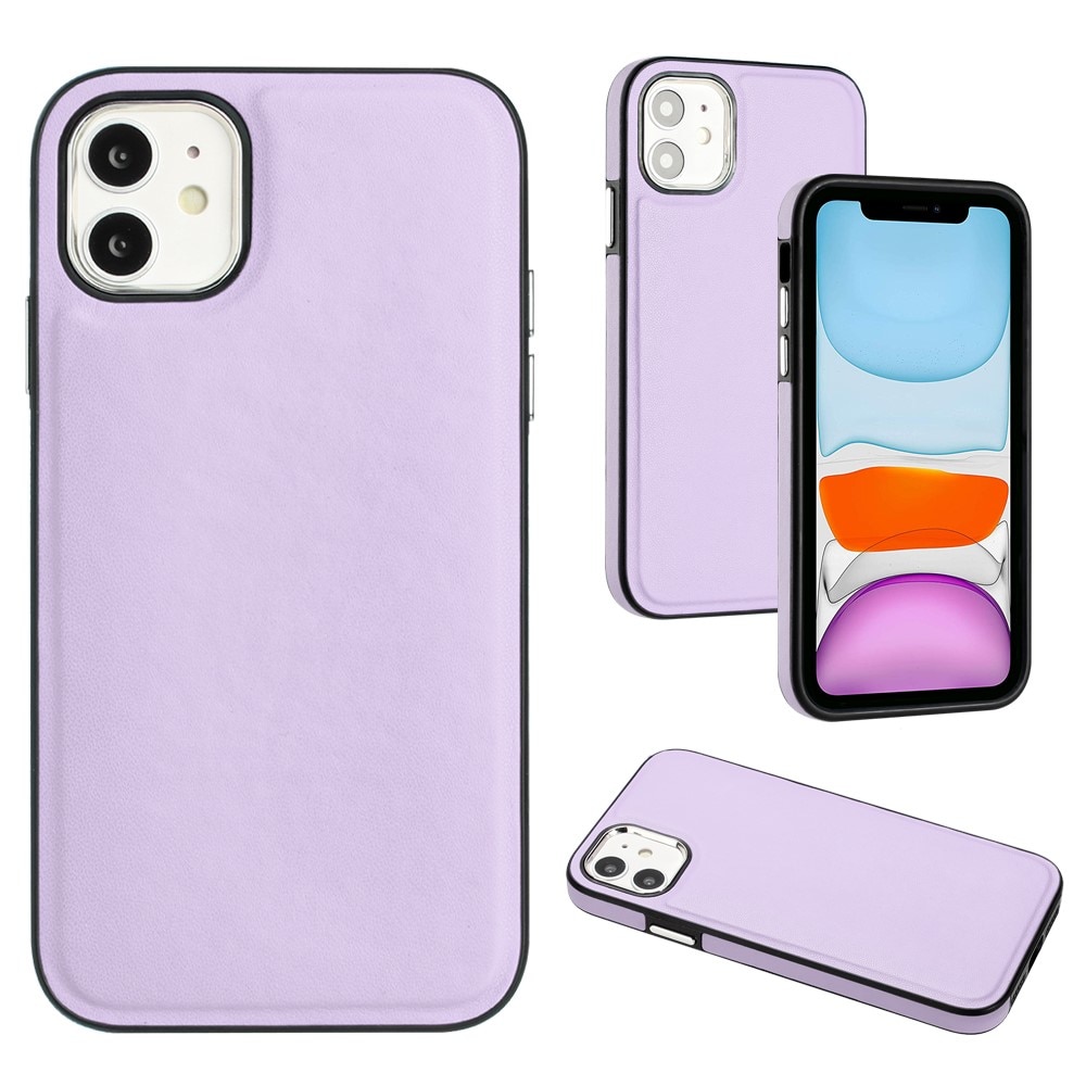 Coque en Cuir iPhone 11, violet