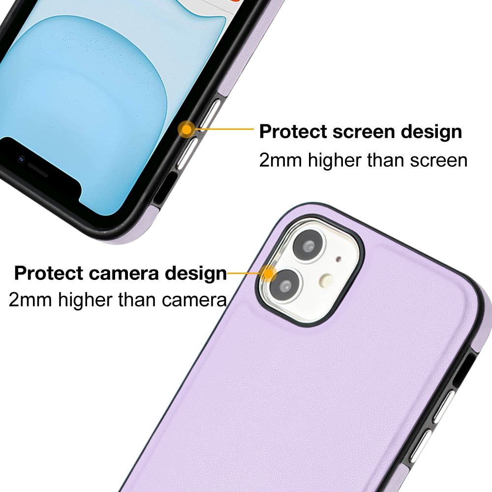 Coque en Cuir iPhone 11, violet