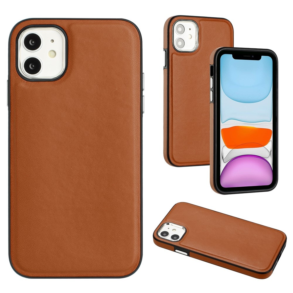 Coque en Cuir iPhone 11, marron