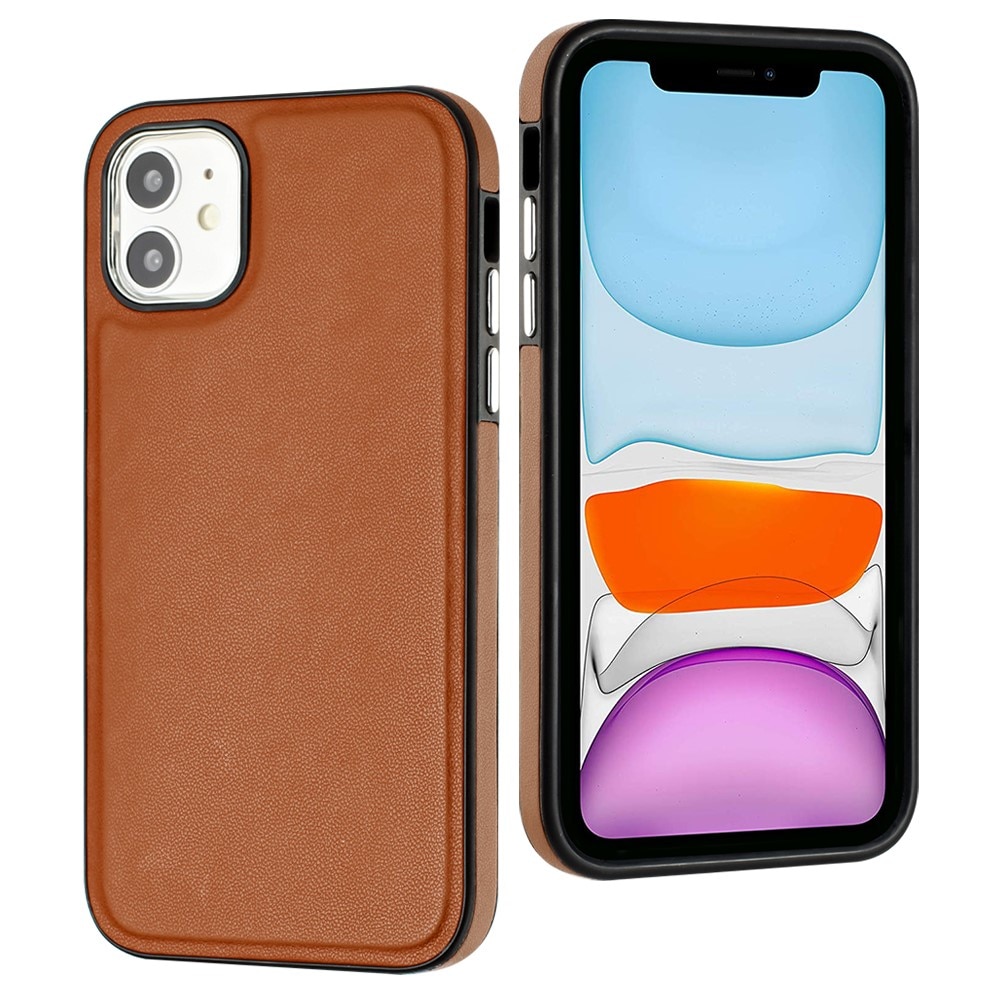 Coque en Cuir iPhone 11, marron