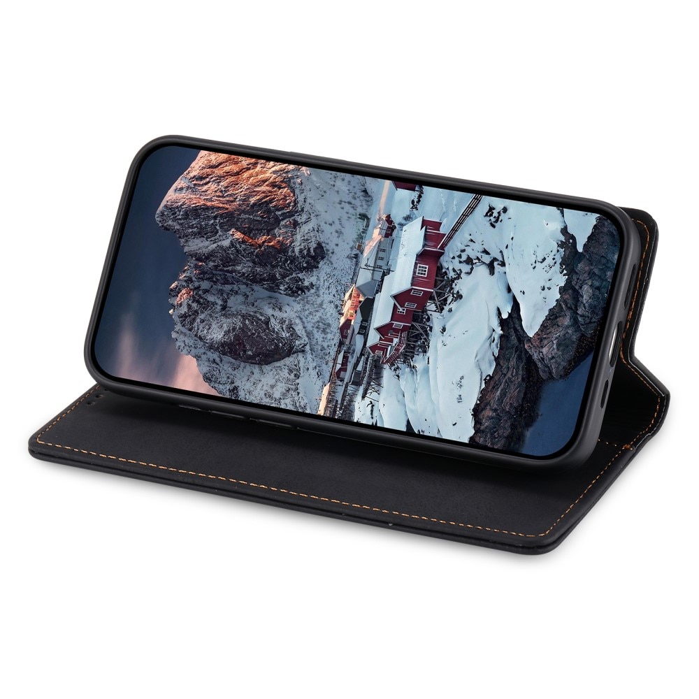 RFID Coque portefeuille mince Google Pixel 8, noir