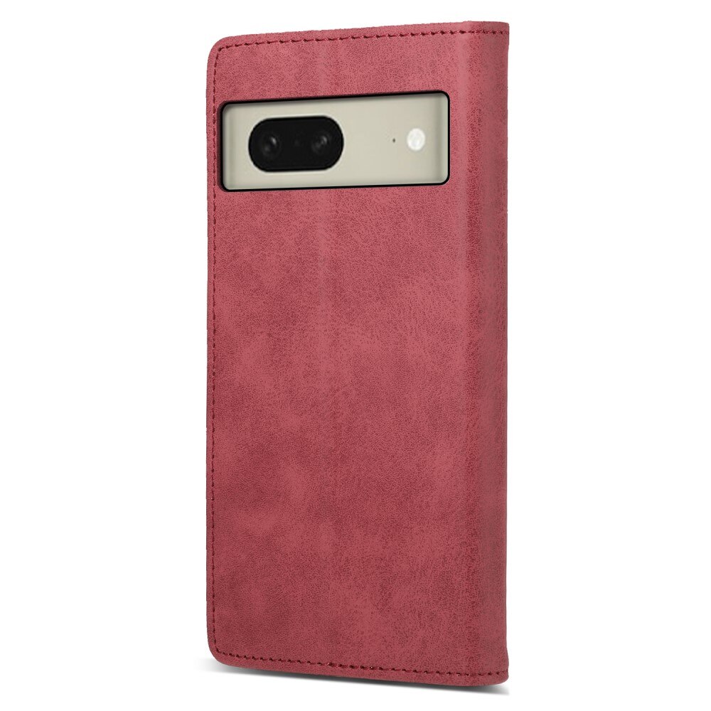 RFID Coque portefeuille mince Google Pixel 8, rouge