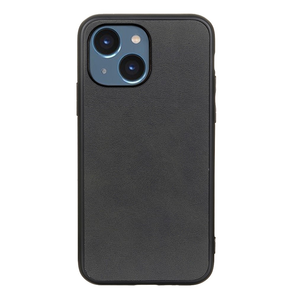 Coque en Cuir iPhone 15 Plus noir