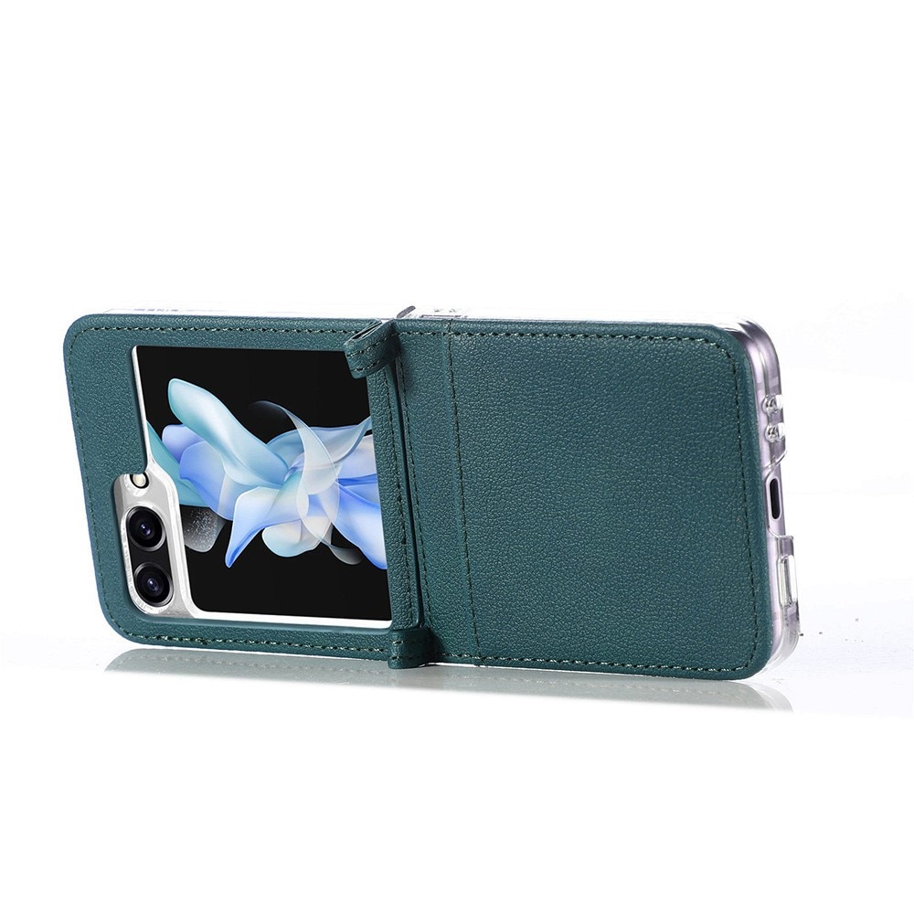 Étui portefeuille Slim Card Wallet Samsung Galaxy Z Flip 5, vert