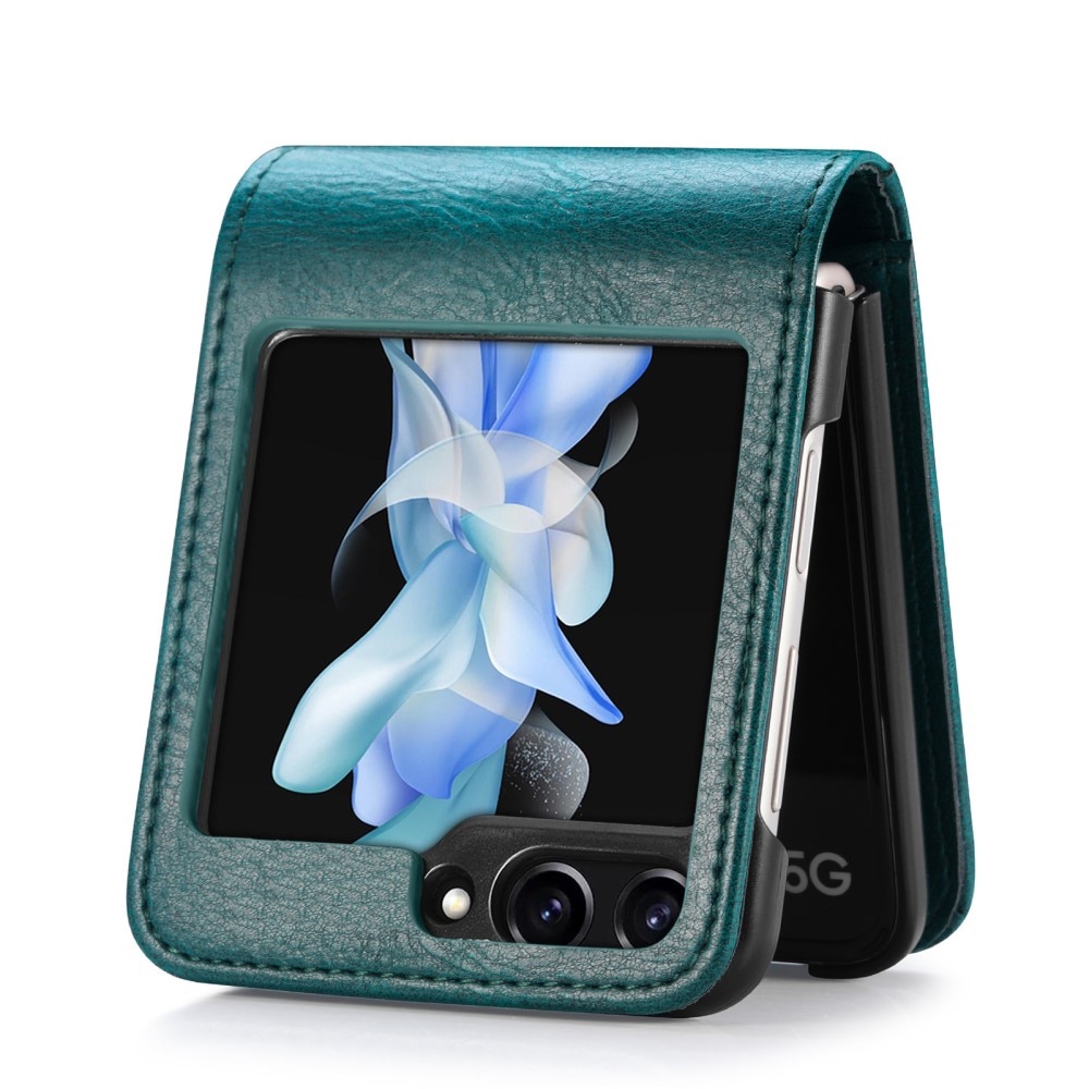 Coque portefeuille Samsung Galaxy Z Flip 5, vert