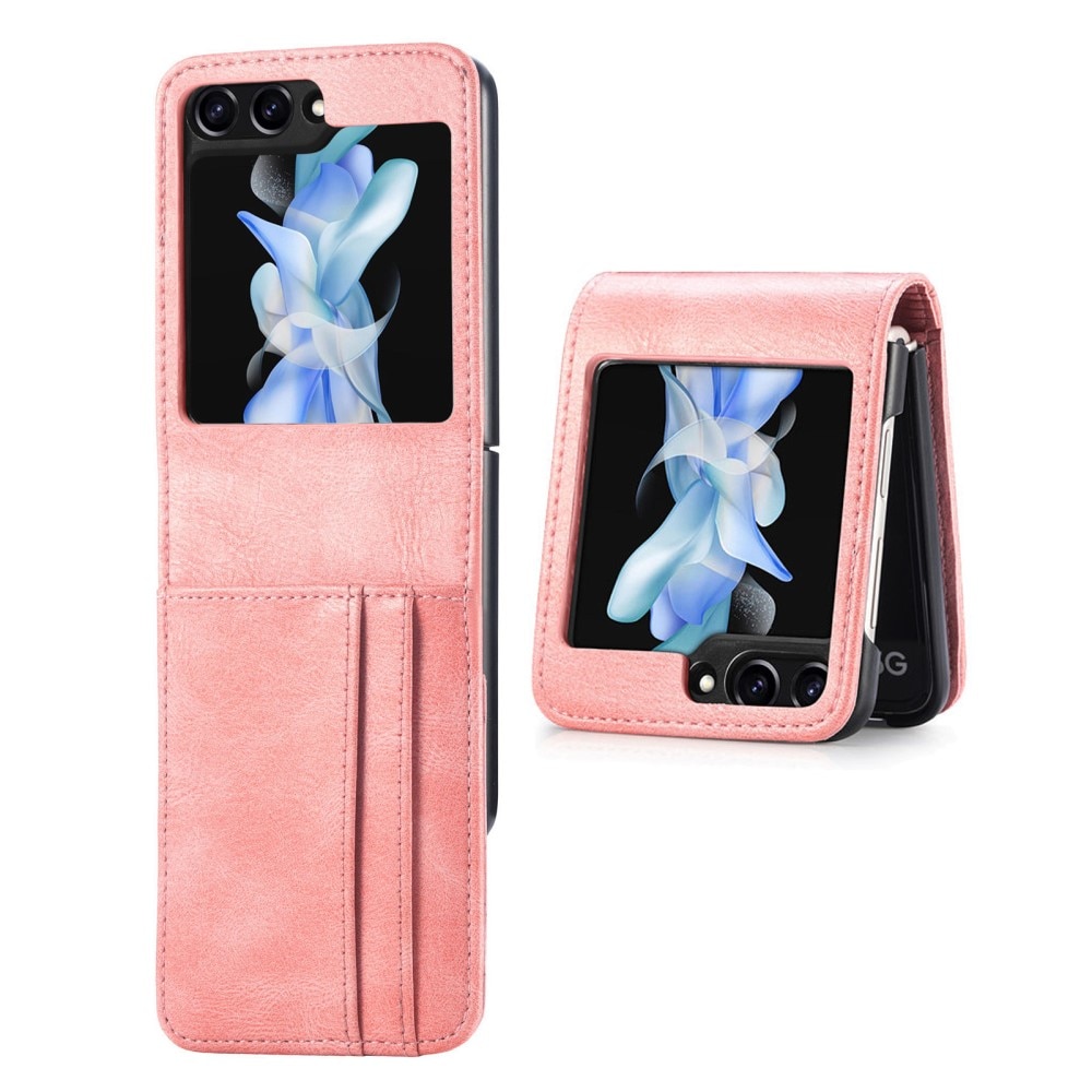 Coque portefeuille Samsung Galaxy Z Flip 5, rose
