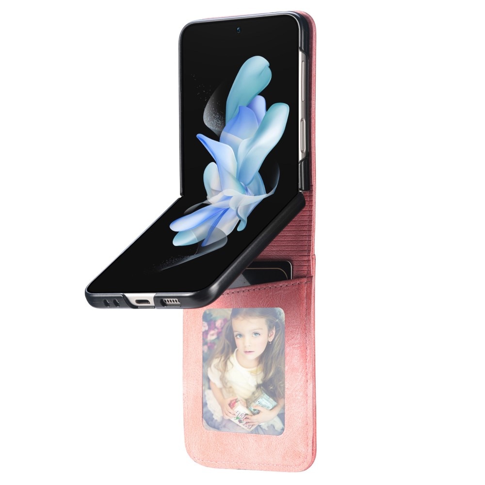 Coque portefeuille Samsung Galaxy Z Flip 5, rose