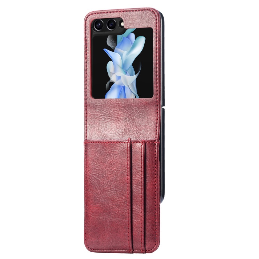 Coque portefeuille Samsung Galaxy Z Flip 5, rouge