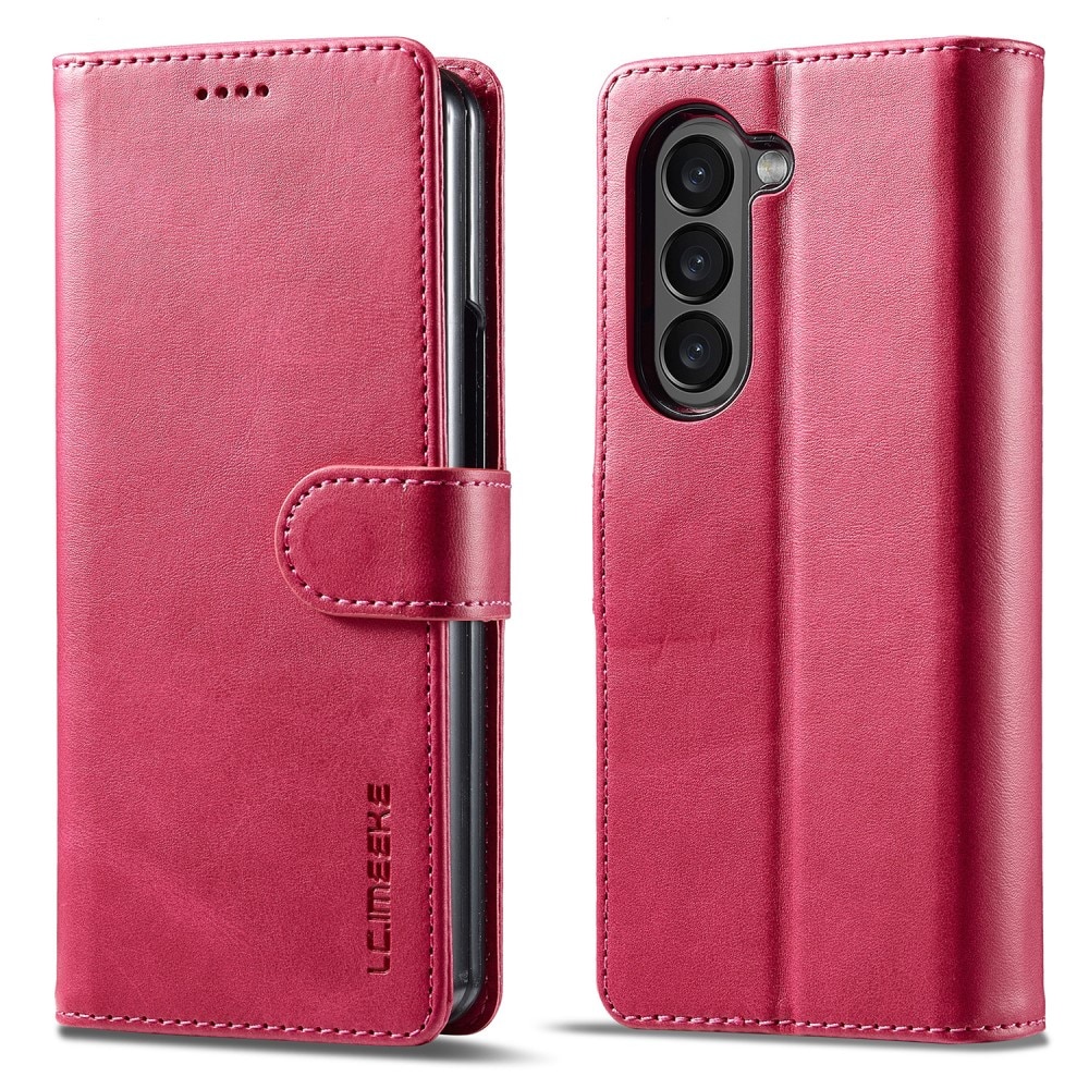 Étui portefeuille Samsung Galaxy Z Fold 5, rose