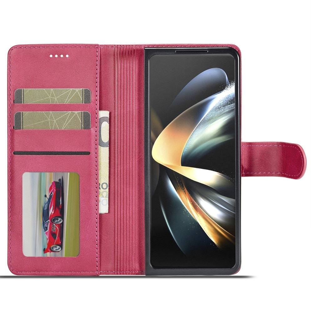 Étui portefeuille Samsung Galaxy Z Fold 5, rose