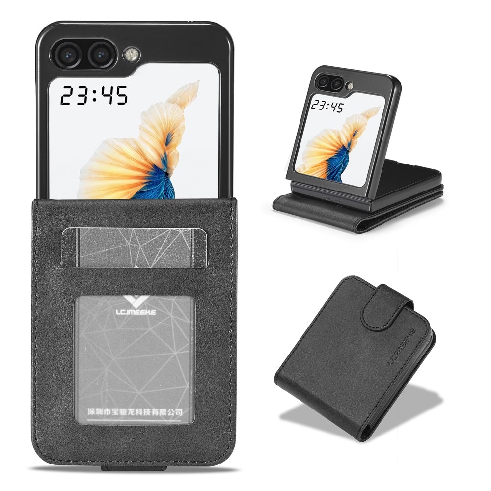 Étui portefeuille Samsung Galaxy Z Flip 5, noir