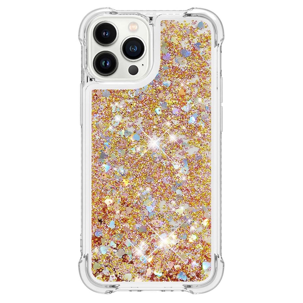 Coque Glitter Powder TPU iPhone 15 Pro, or