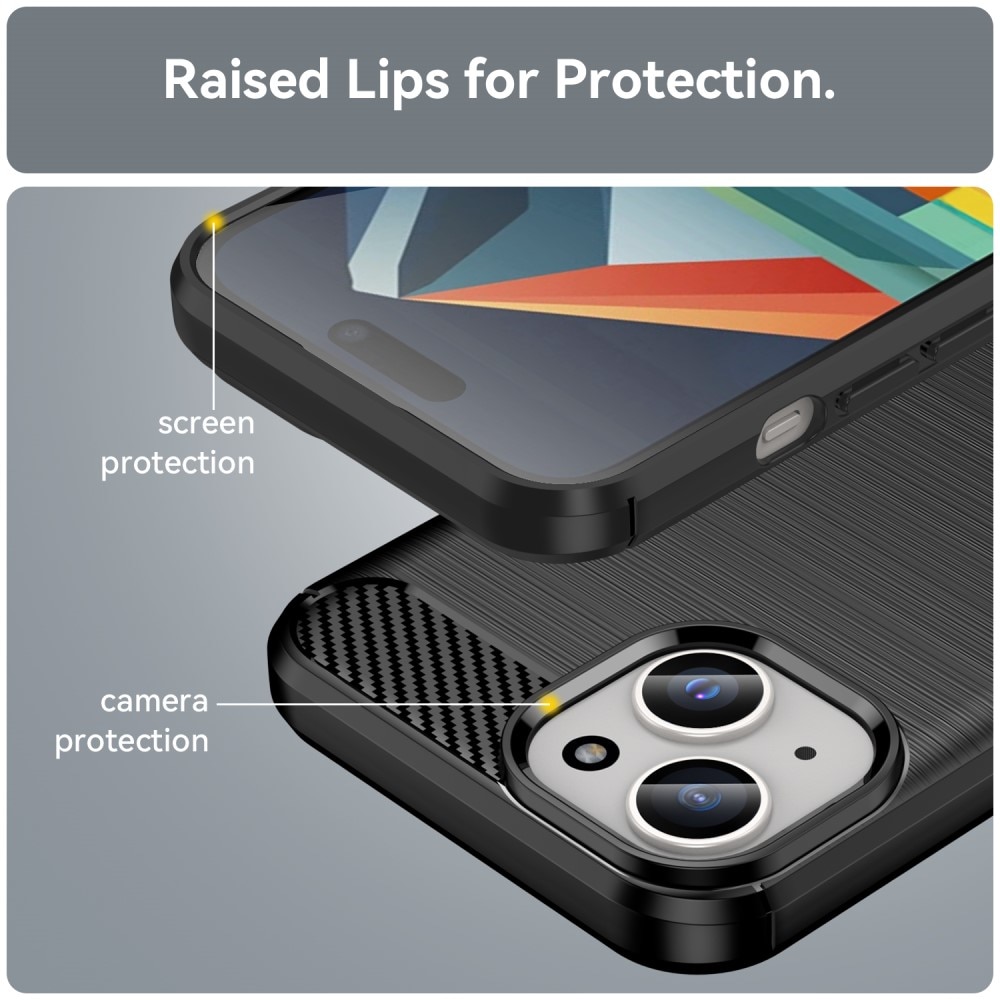 Coque TPU Brushed iPhone 15 Plus, [FÄRG}
