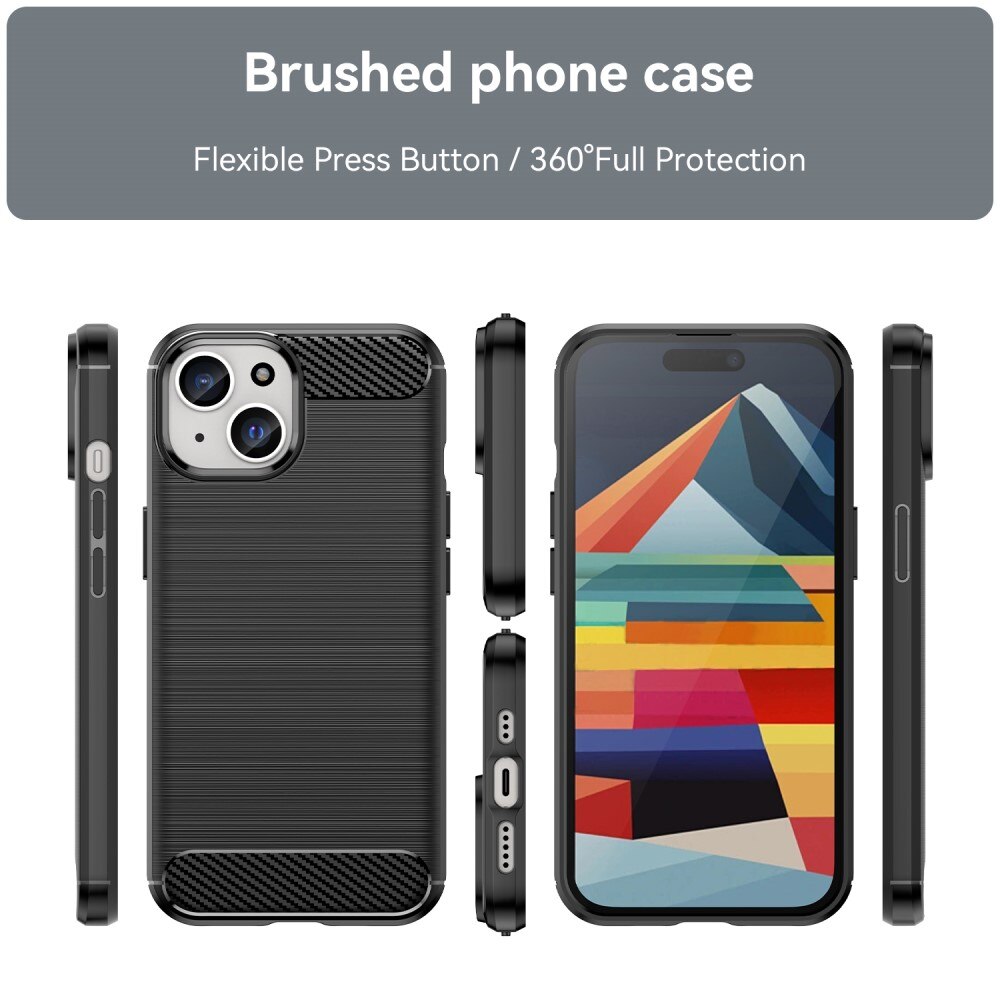 Coque TPU Brushed iPhone 15 Plus, [FÄRG}
