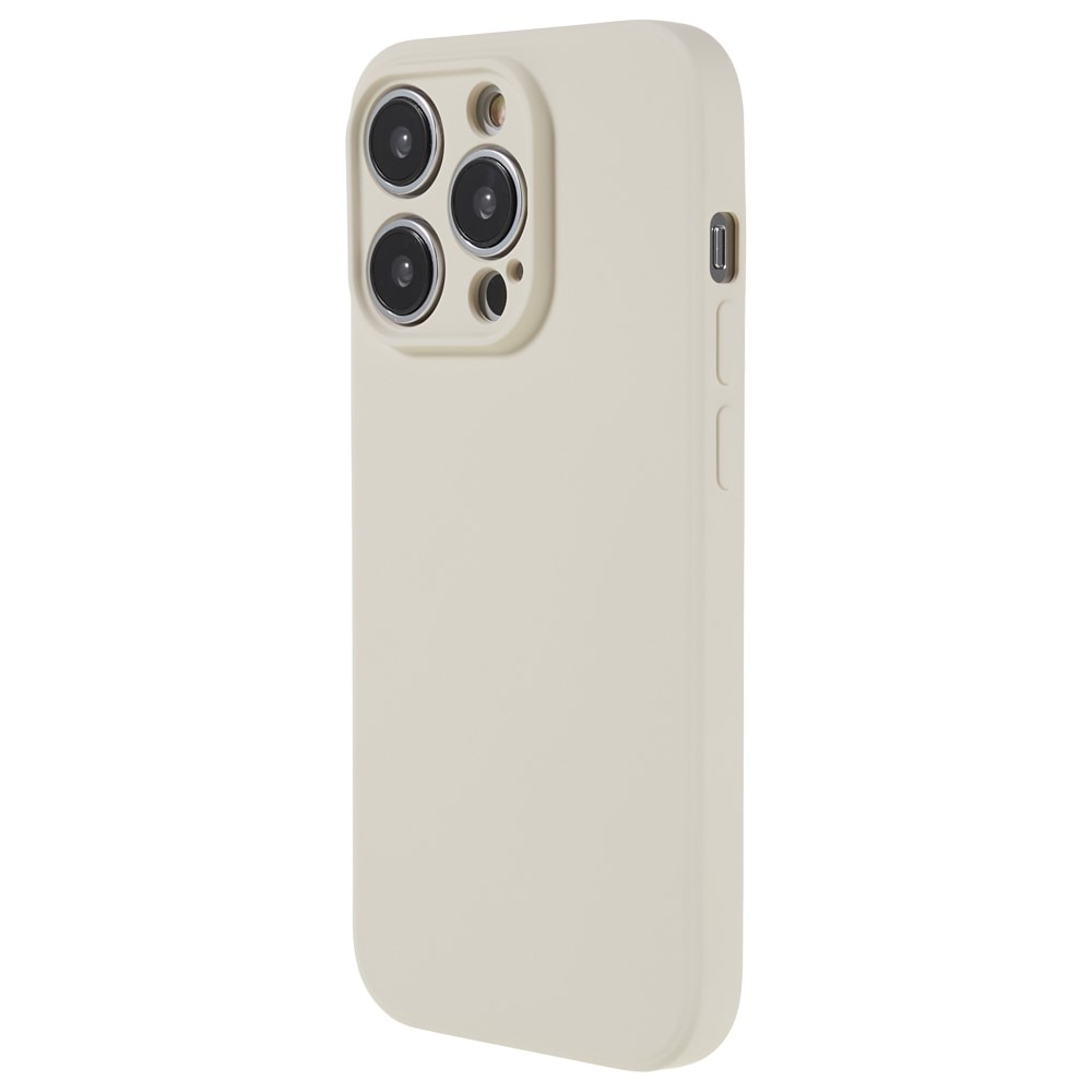 Coque TPU résistant aux chocs iPhone 15 Pro Max, beige