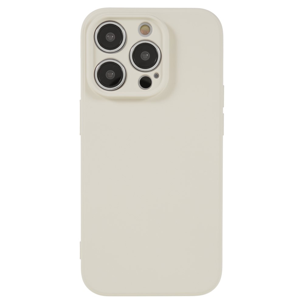 Coque TPU résistant aux chocs iPhone 15 Pro Max, beige