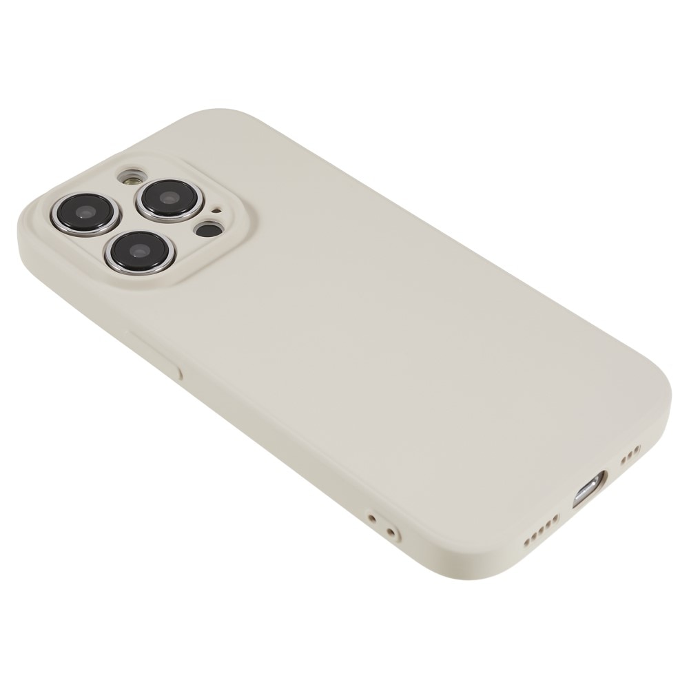 Coque TPU résistant aux chocs iPhone 15 Pro Max, beige