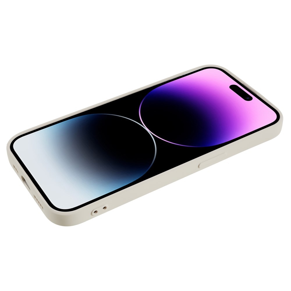 Coque TPU résistante aux chocs iPhone 15 Pro Max, Beige