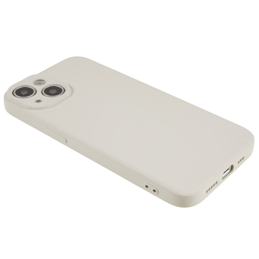 Coque TPU résistant aux chocs iPhone 15 Plus, beige