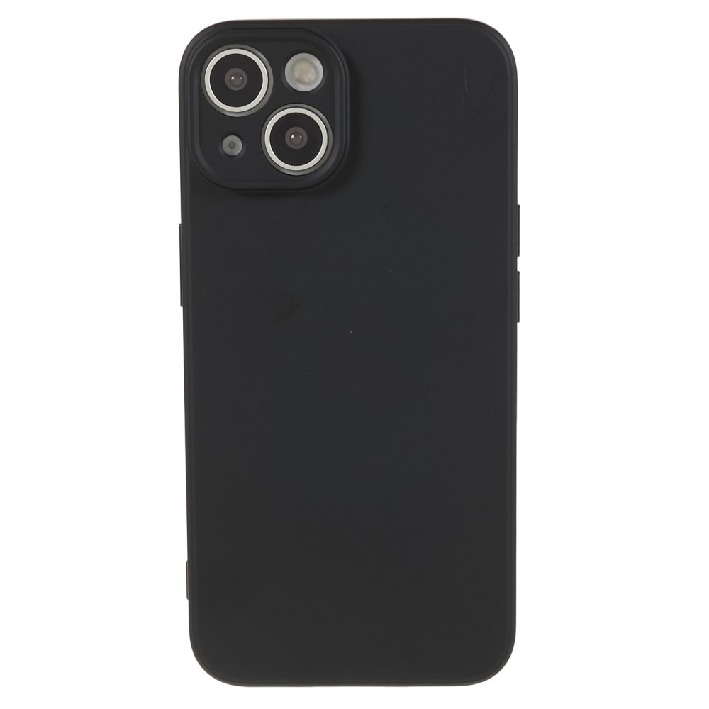 Coque TPU résistante aux chocs pour iPhone 15, noir