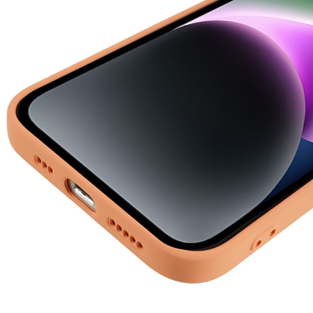 Coque TPU résistante aux chocs iPhone 15, Orange