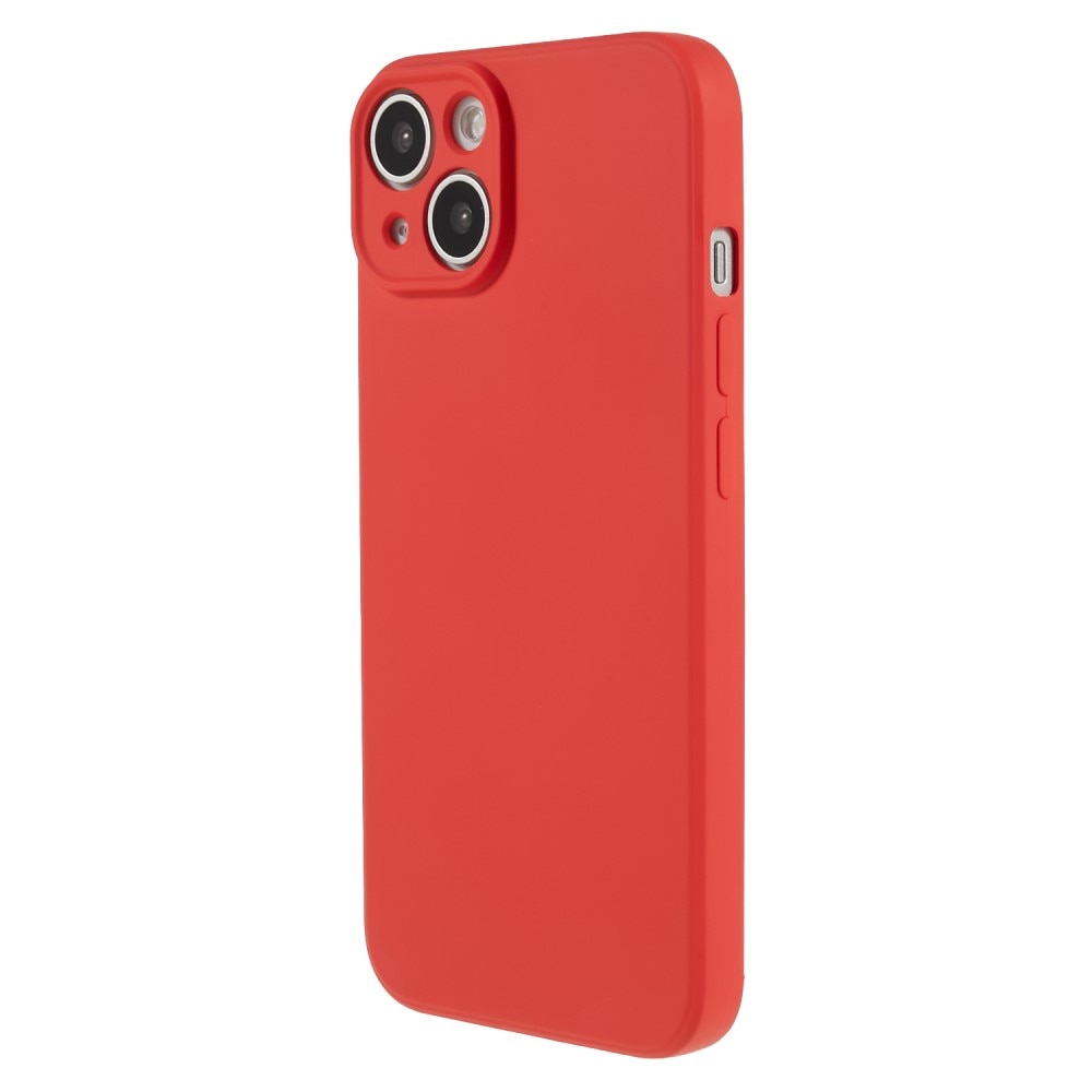 Coque TPU résistante aux chocs iPhone 15, Rouge