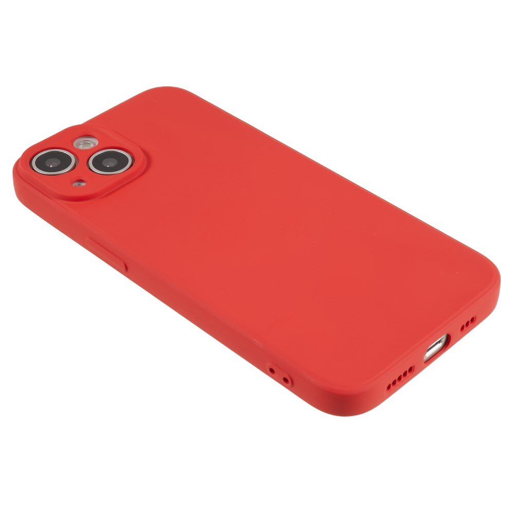 Coque TPU résistante aux chocs iPhone 15, Rouge