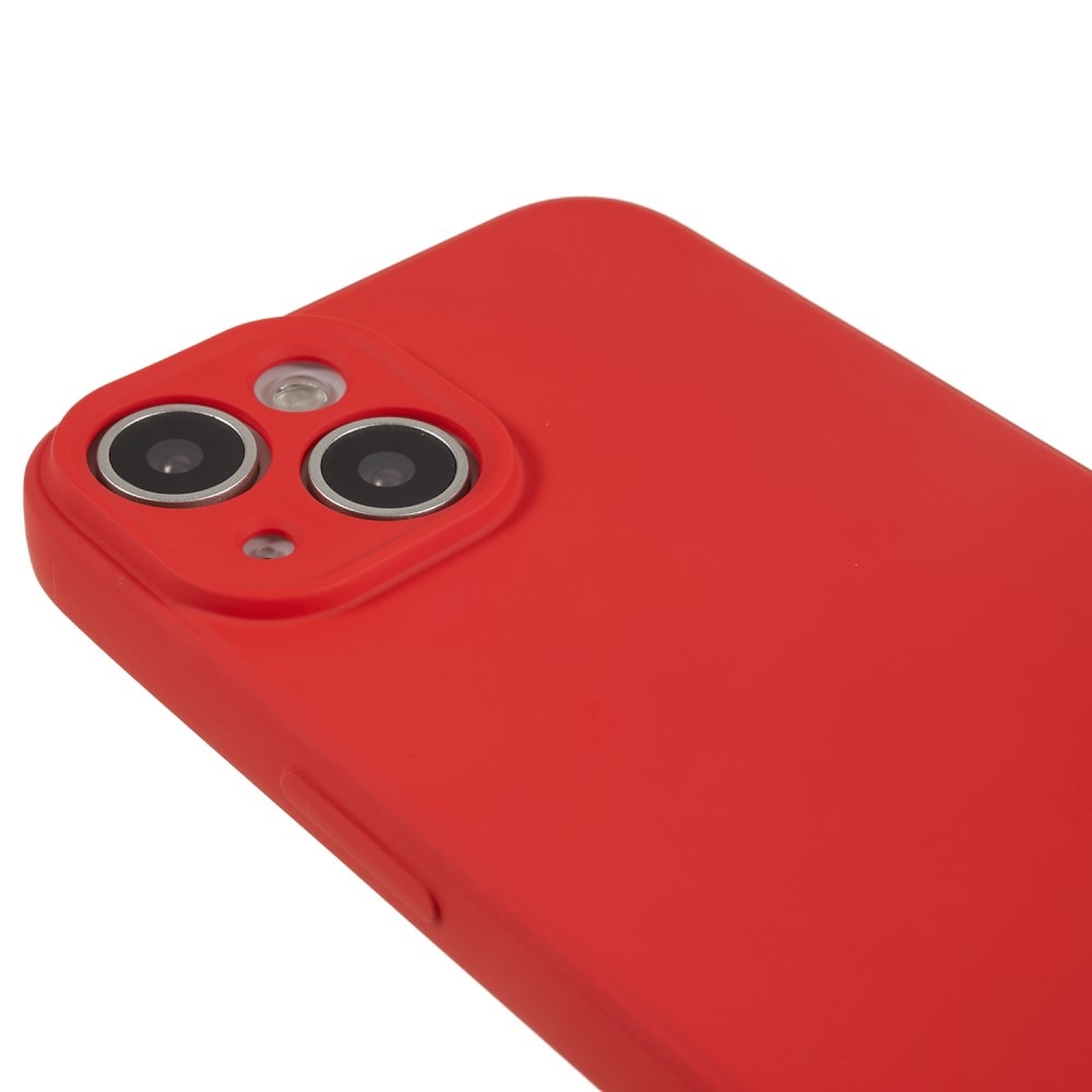 Coque TPU résistante aux chocs iPhone 15, Rouge