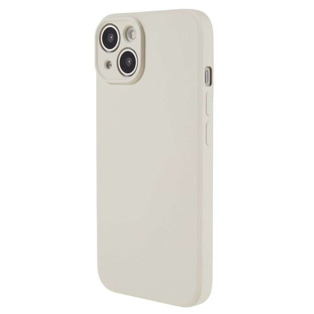 Coque TPU résistant aux chocs iPhone 15, beige