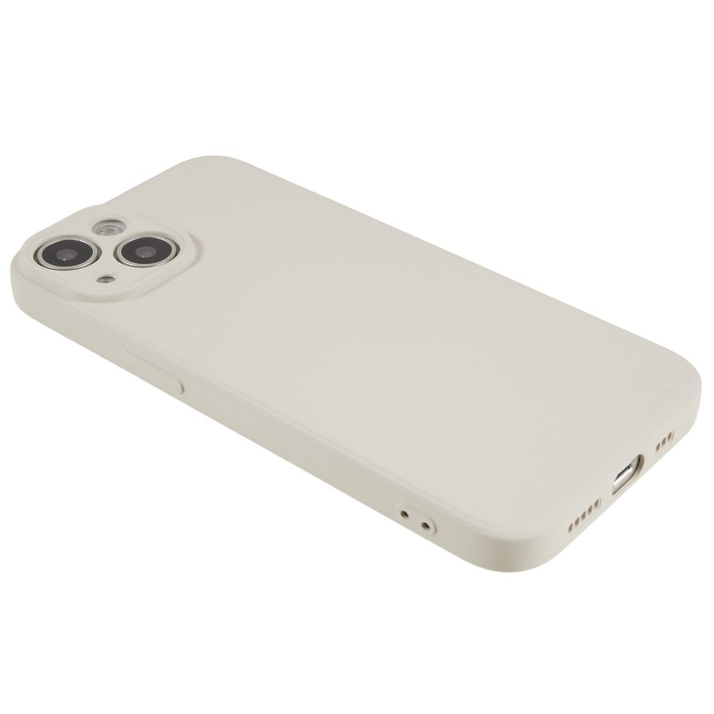 Coque TPU résistant aux chocs iPhone 15, beige