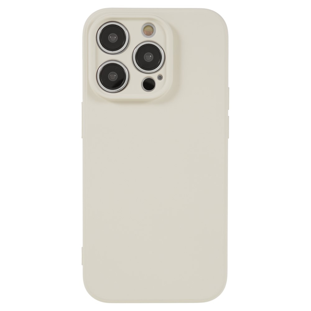 Coque TPU résistant aux chocs iPhone 15 Pro, beige